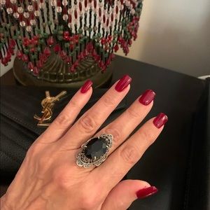 ❤️😍Black Onyx Ring and Yves Saint Laurent Clutch 😍❤️